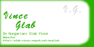 vince glab business card